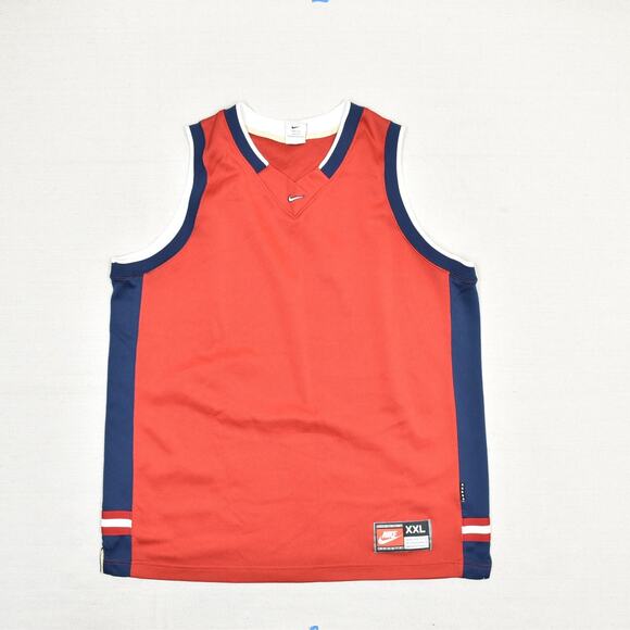 Nike Women's Jersey Team Sports Polyester Red Blue Size 2XL / 20 Basketball - Picture 2 of 8